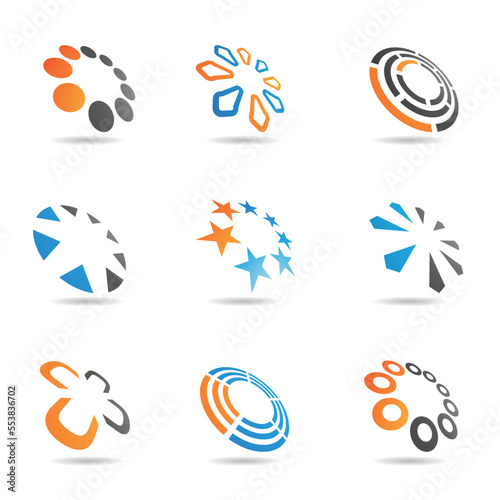 Dots, Circles, Stars and Various Other Abstract Shapes in Perspective