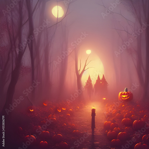Canvastavla Pumpkin, halloween