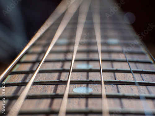 acoustic guitar close up