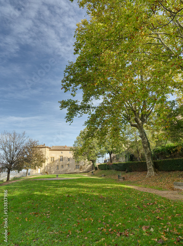 Autumn view of park in the historic Maison des Champs of Ternay © EricG