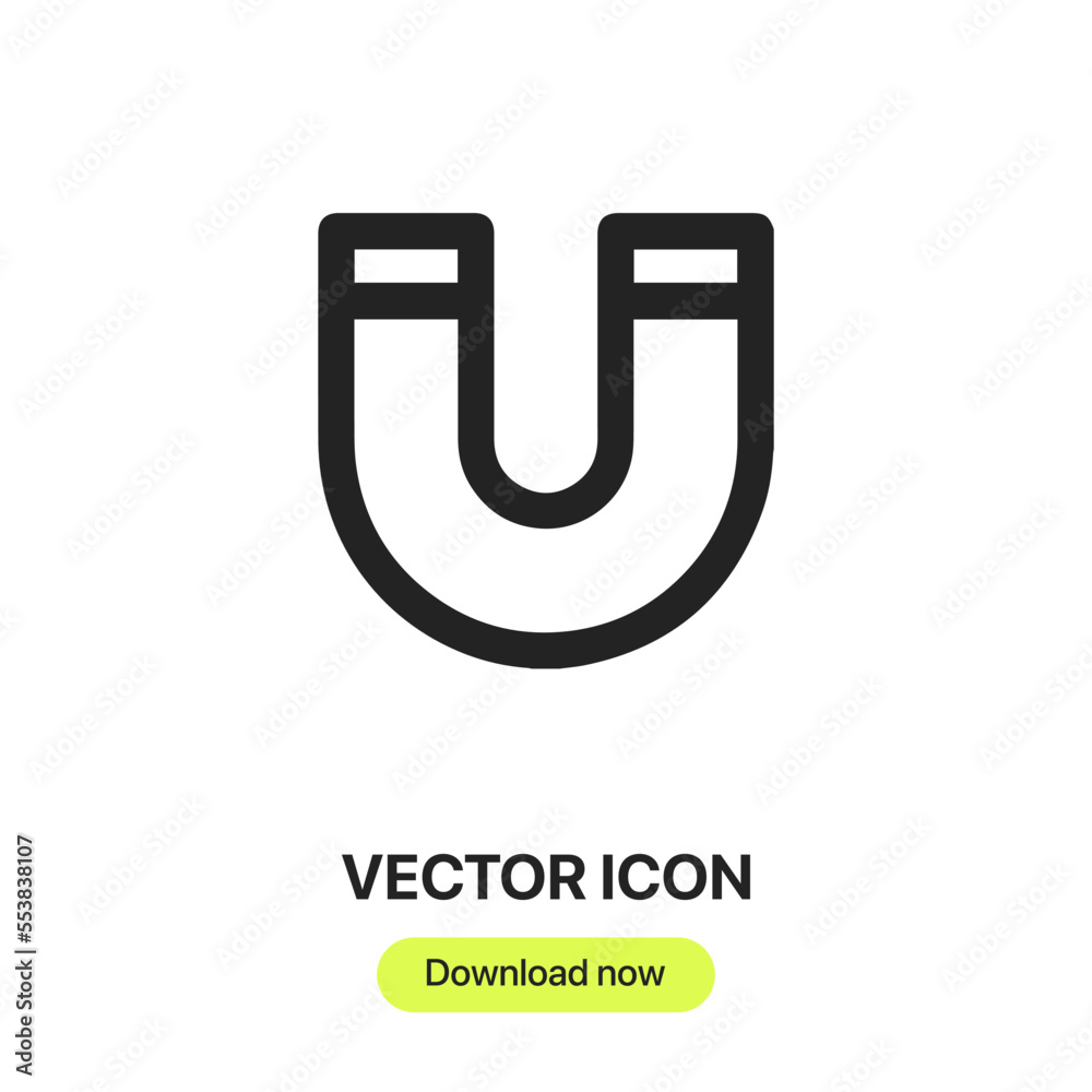 magnetism icon vector. Linear style sign for mobile concept and web design. magnetism symbol illustration. Pixel vector graphics - Vector. magnetism icon vector. Linear style sign for mobile concept and web design. magnetism symbol illustration. Pixel vector graphics - Vector.