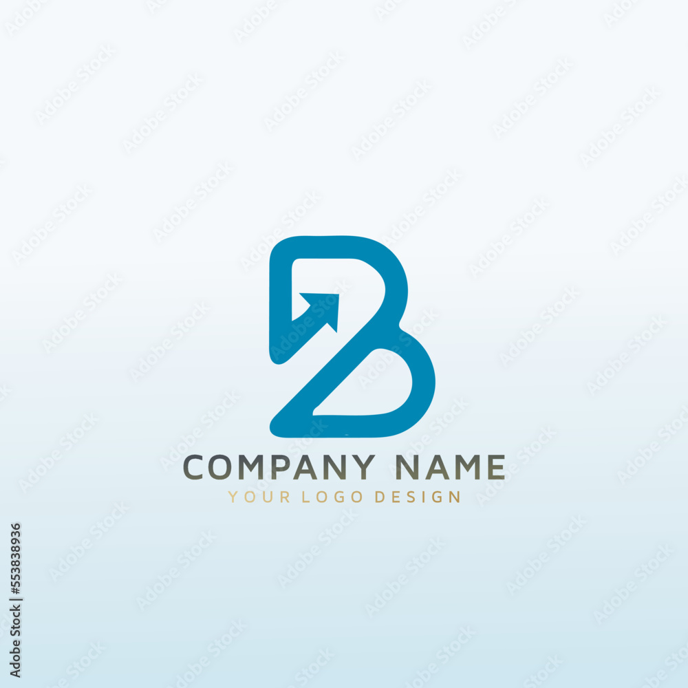 dating site letter B vector logo design dating site letter B vector logo design