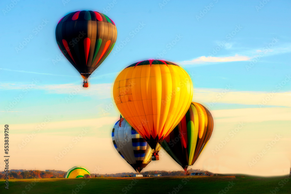 Naklejka premium Hot Air Balloons Morgantown