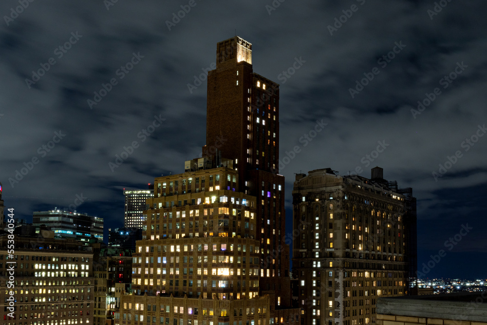 City Skyline At Night