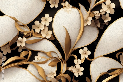 royal wedding day celebration, decorative beautiful jewellery pattern. Generative AI