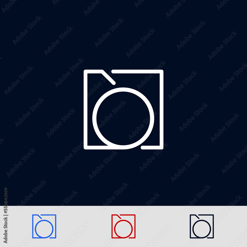 Elegant Logo With Letter O. Creative and minimal design O logo. Symbol O for logo. vector eps10 Elegant Logo With Letter O. Creative and minimal design O logo. Symbol O for logo. vector eps10