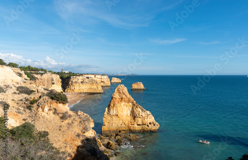 the cliffs of portugal in sunsets