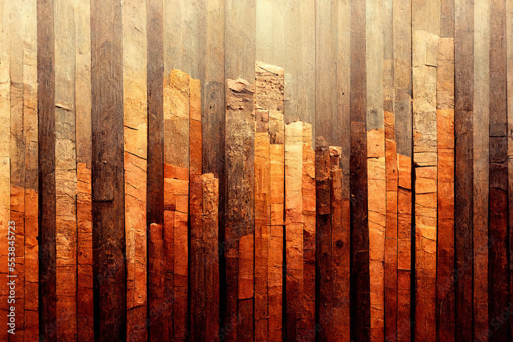 Wood Plank Background - Generative AI