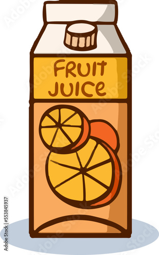 package orange juice icon. vector illustration in flat style