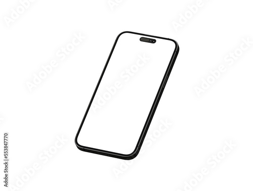 Modern frameless smartphone Mock up