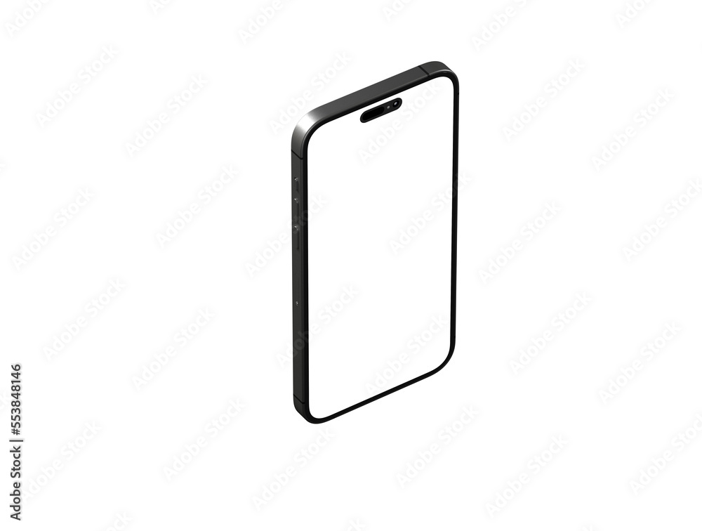 Smartphone frameless blank screen mockup Smartphone frameless blank screen mockup