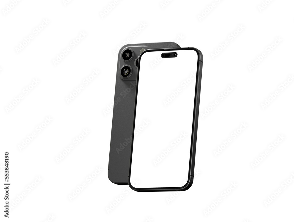 Smartphone frameless blank screen mockup Smartphone frameless blank screen mockup