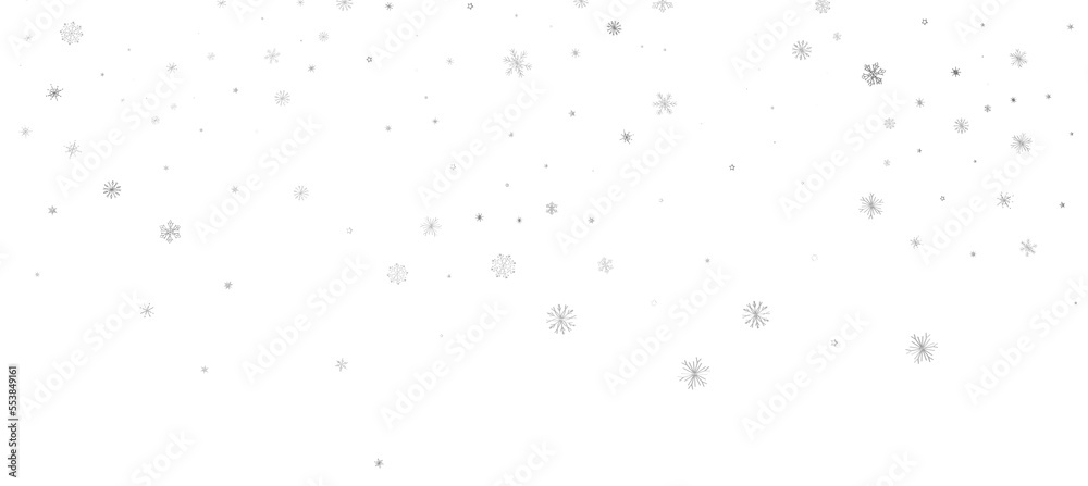 Snowflakes Falling On Snow - Winter Banner Snowflakes Falling On Snow - Winter Banner