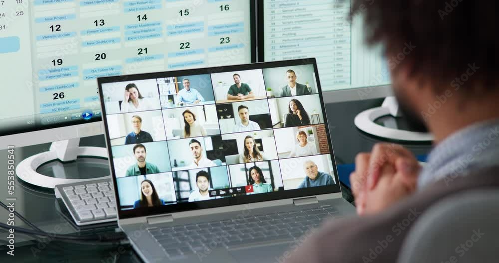 Virtual Video Conference Business Meeting