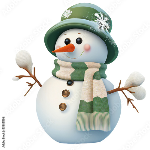snowman with hat