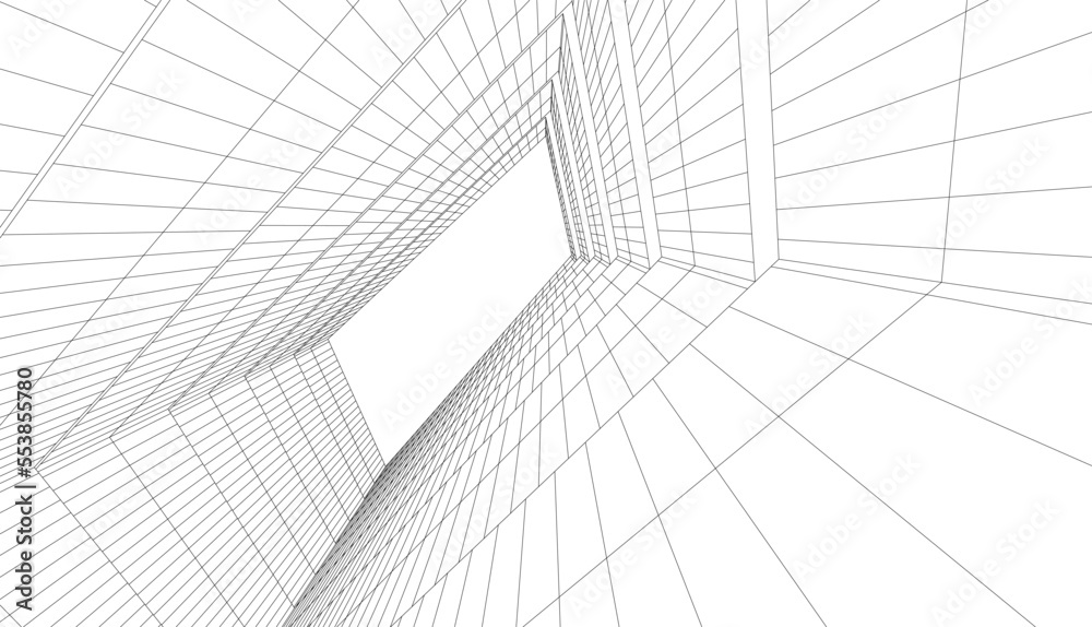 Modern building architecture 3d illustration
Modern building architecture 3d illustration