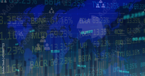 Image of financial data processing over diverse financial data and european union financial data