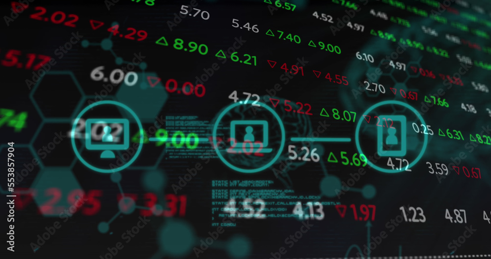 Image of statistics and financial data processing Image of statistics and financial data processing