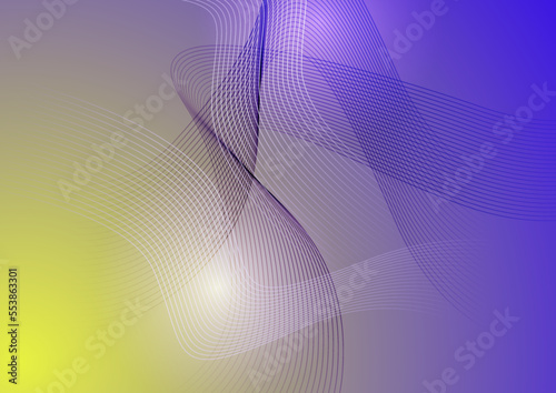 Abstract background made of halftone dots and curved lines in dark purple colors
