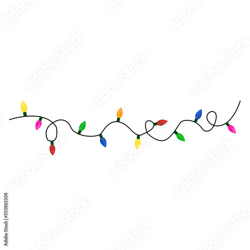 Christmas light clipart illustration
