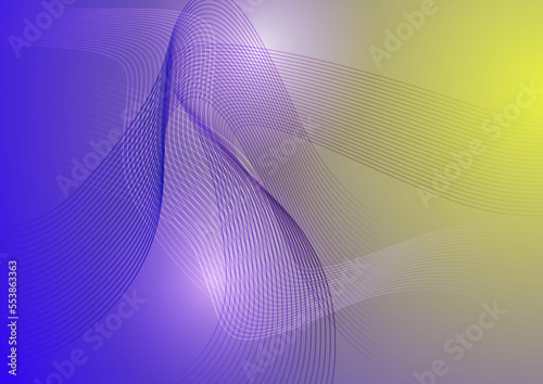 Abstract background made of halftone dots and curved lines in dark purple colors