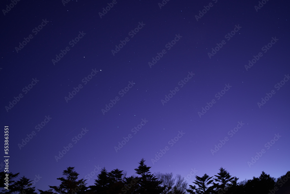 Naklejka premium 夜空