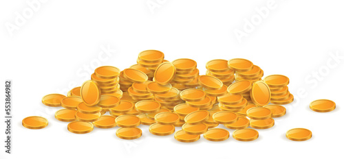 Pile of gold coins