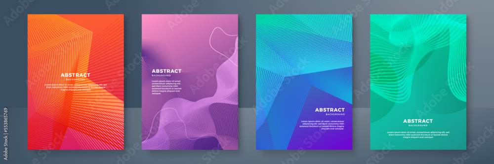Modern abstract covers set, minimal covers design. Colorful geometric background, vector illustration. Modern abstract covers set, minimal covers design. Colorful geometric background, vector illustration.