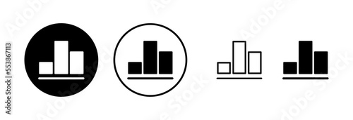 Growing graph Icon vector illustration. Chart sign and symbol. diagram icon