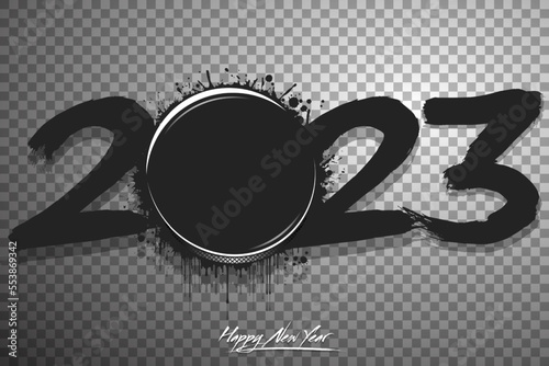 Happy New Year 2023 and hockey puck