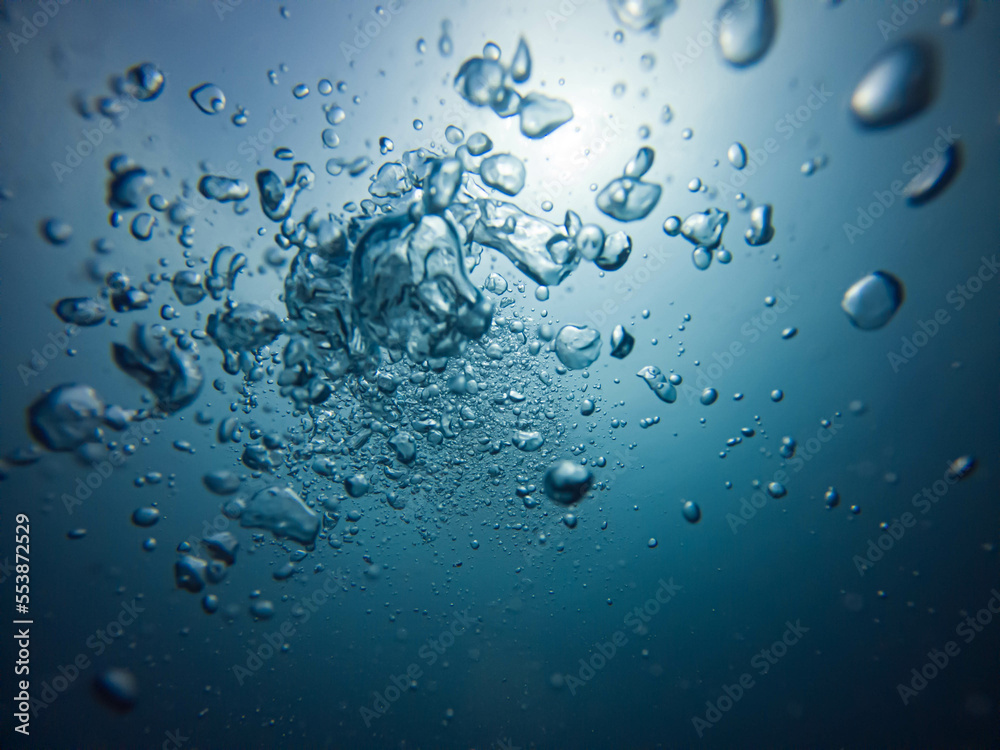 blue bubbles under water tropical blue water ocean texture blue bubbles under water tropical blue water ocean texture