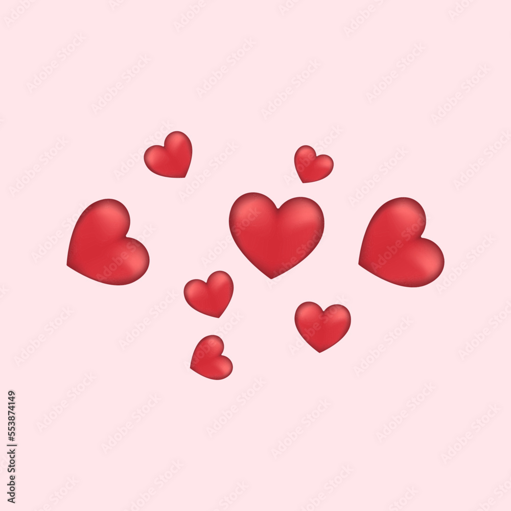 valentine hearts background illustration vector valentine hearts background illustration vector