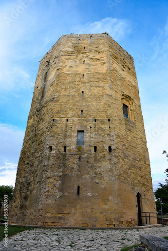 tower federico II imposing military bulwark of the medieval age enna sicily italy photo