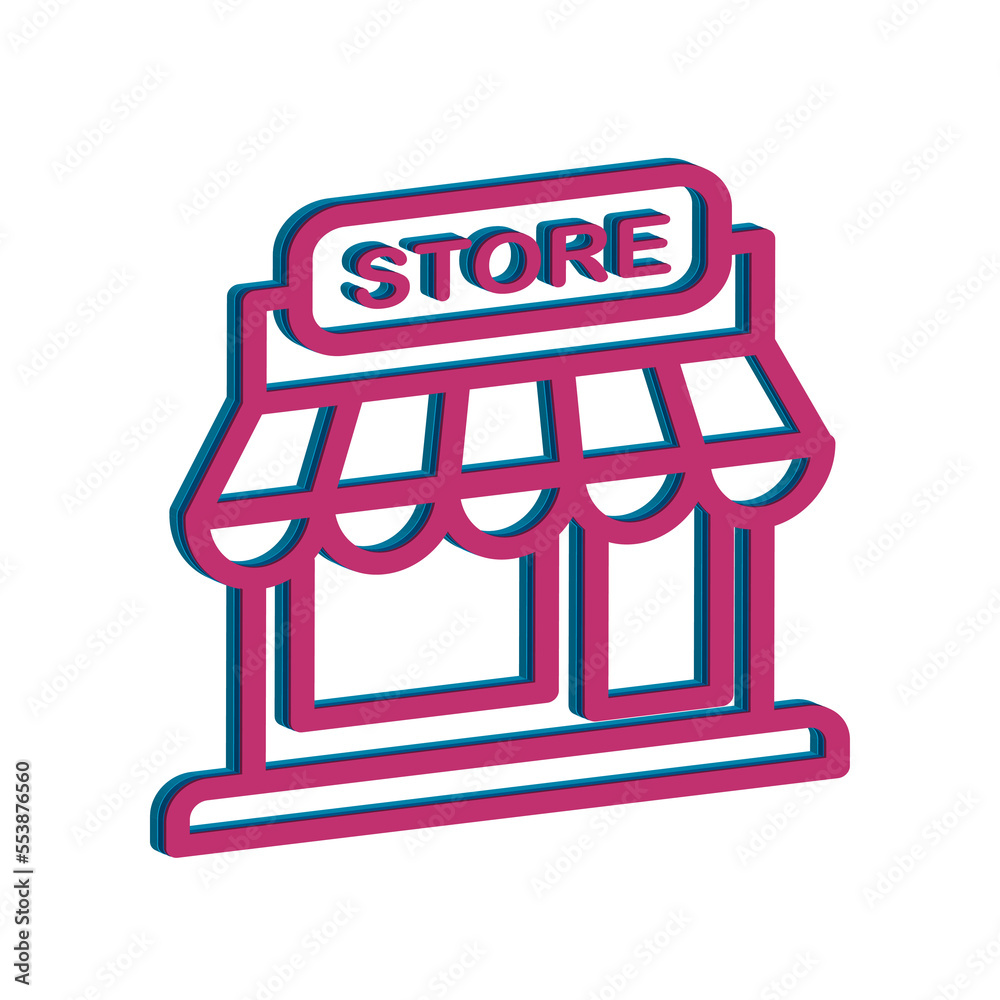 Shop icon template PNG