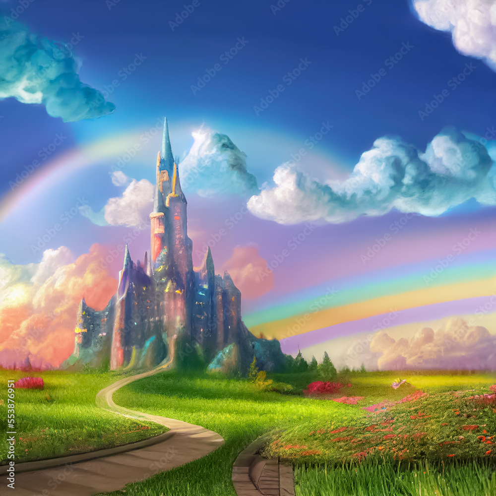 the kingdom which is at the top of the mountains so that it is above the clouds and can see the rainbow clearly. the kingdom which is at the top of the mountains so that it is above the clouds and can see the rainbow clearly.