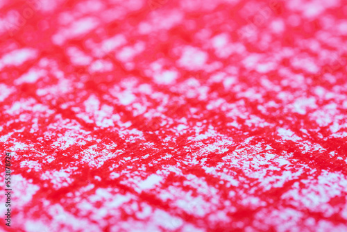 Image for background painted red on white paper background