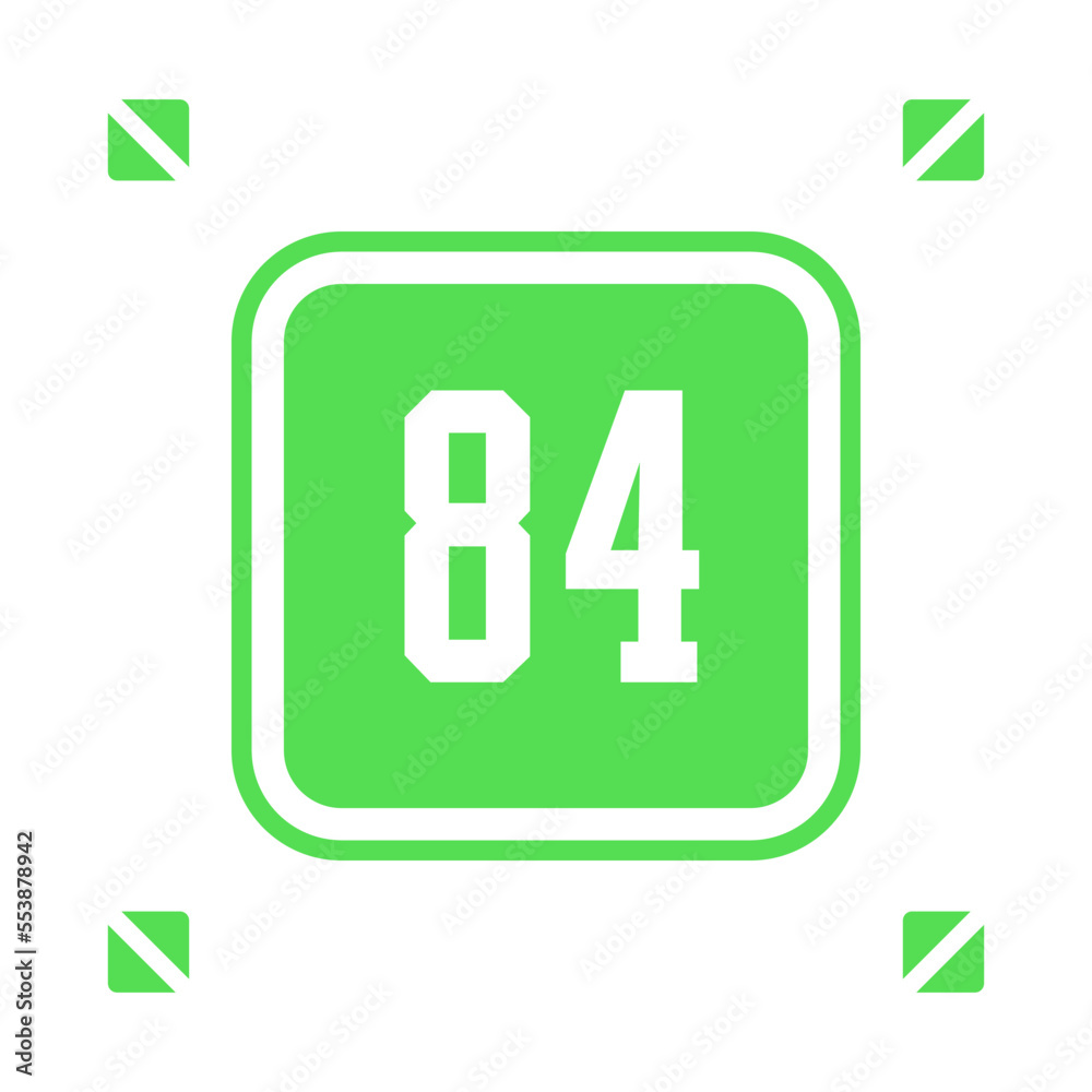 Numeric icon vector design templates Numeric icon vector design templates
