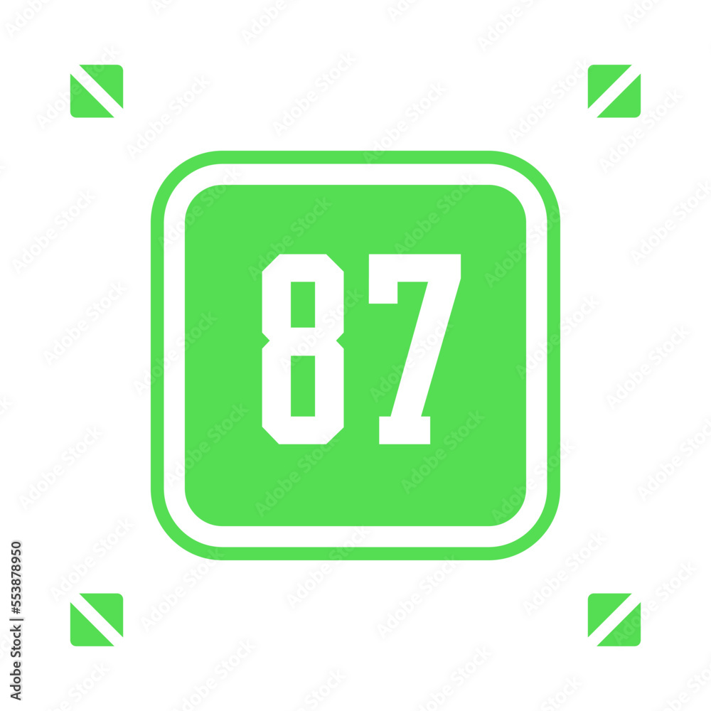 Numeric icon vector design templates Numeric icon vector design templates