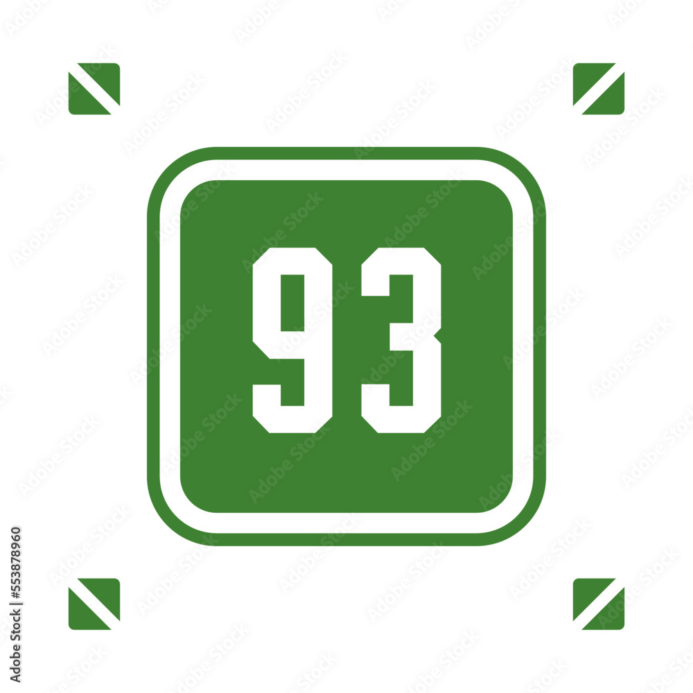 Numeric icon vector design templates