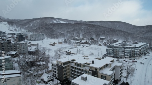 Niseko, Japan - December 15, 2022: The Winter Season in Niseko Hokkaido photo