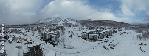 Niseko, Japan - December 15, 2022: The Winter Season in Niseko Hokkaido photo