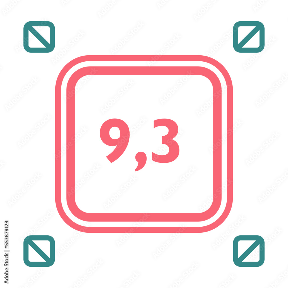 Numeric decimal icon vector design templates Numeric decimal icon vector design templates