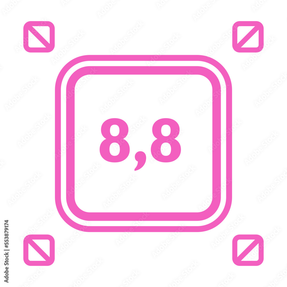 Numeric decimal icon vector design templates Numeric decimal icon vector design templates