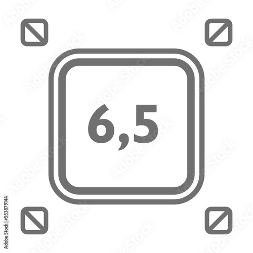 Numeric decimal icon vector design templates