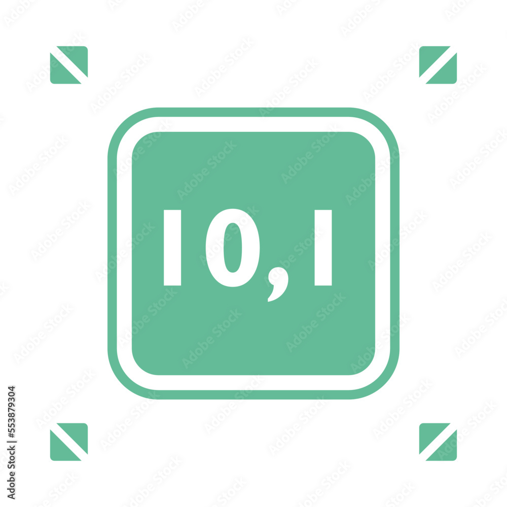 Numeric decimal icon vector design templates