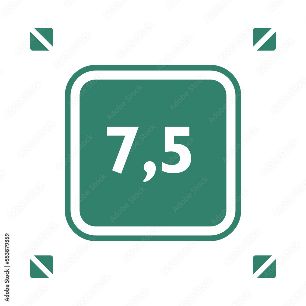 Numeric decimal icon vector design templates Numeric decimal icon vector design templates
