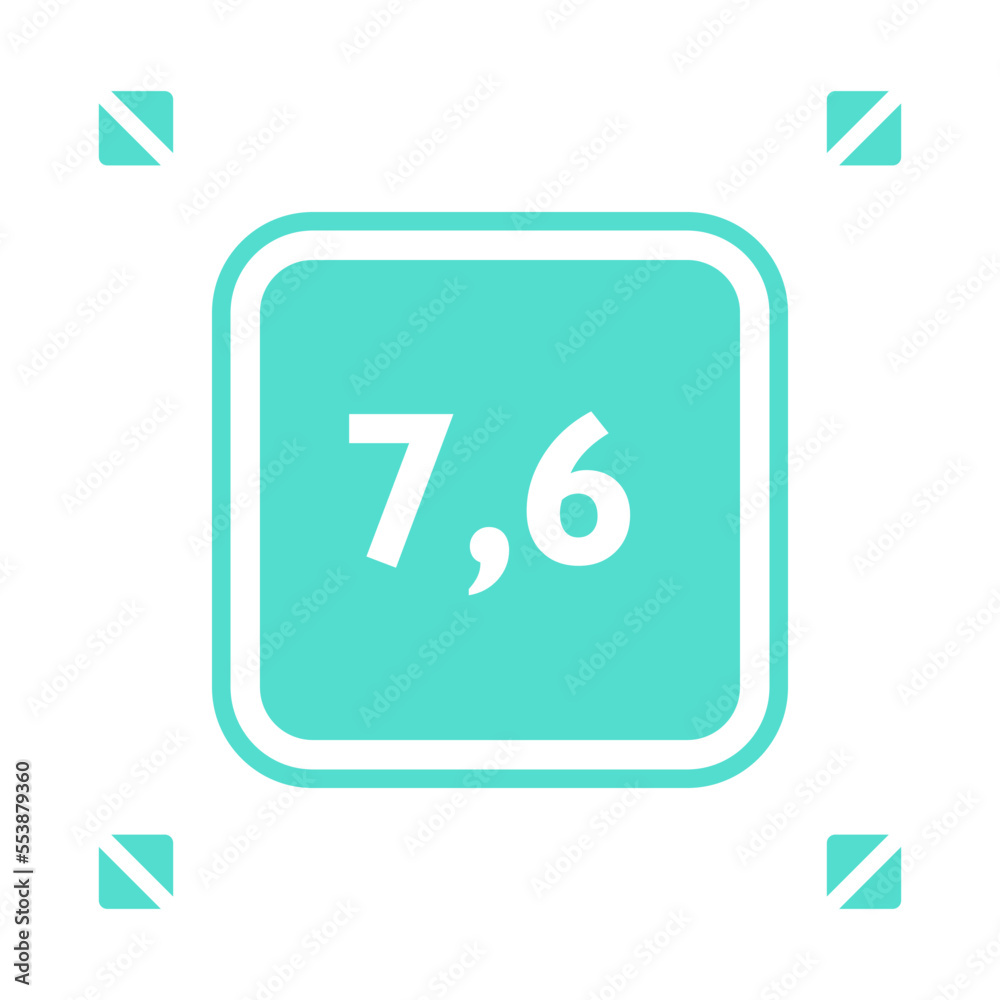 Numeric decimal icon vector design templates Numeric decimal icon vector design templates
