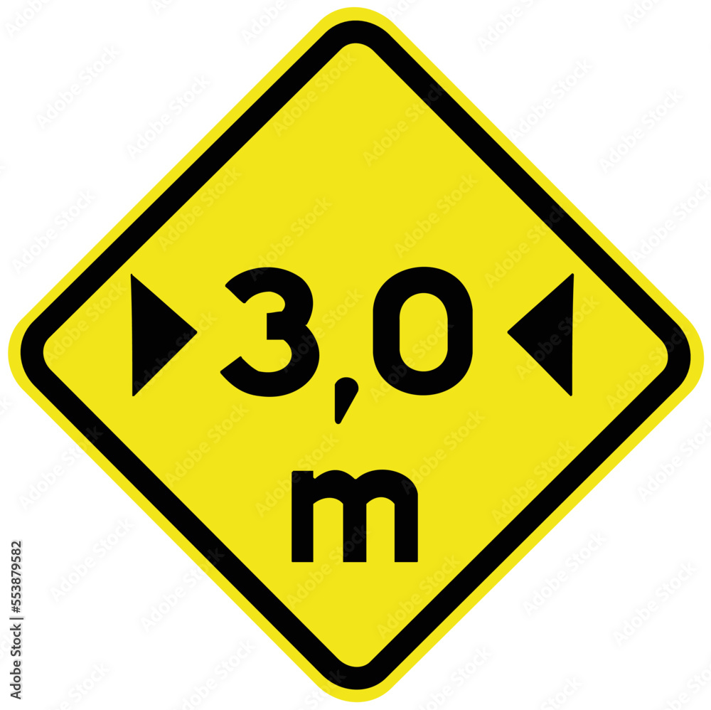 Largura limitada - A38 - Sinais de trânsito usados no Brasil. É a Listagem Oficial, válida para os Exames. Sinalização Regulatória. CTB Largura limitada - A38 - Sinais de trânsito usados no Brasil. É a Listagem Oficial, válida para os Exames. Sinalização Regulatória. CTB