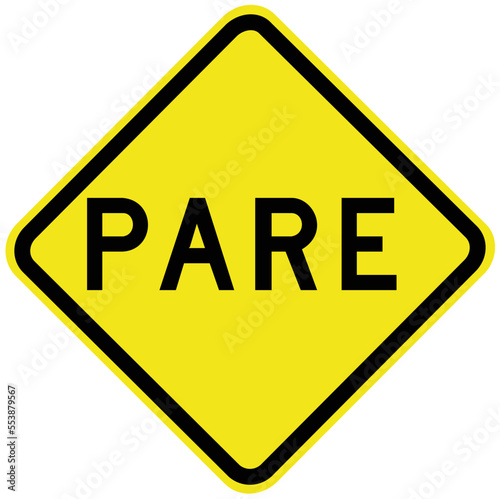 Atenção PARE - Sinais de trânsito usados no Brasil. É a Listagem Oficial, válida para os Exames. Sinalização Regulatória. CTB 