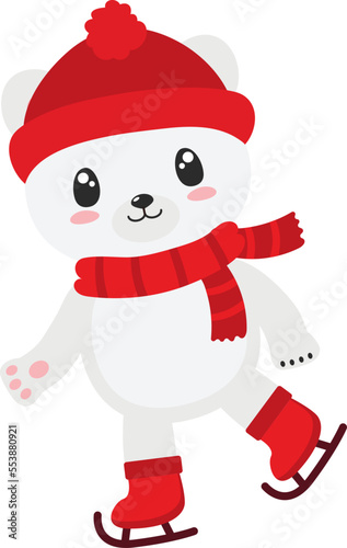 Christmas Polar Bear, Winter